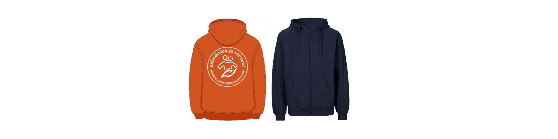 Tilaa Elämäniloa ja voimaa -vetoketjuhuppari!