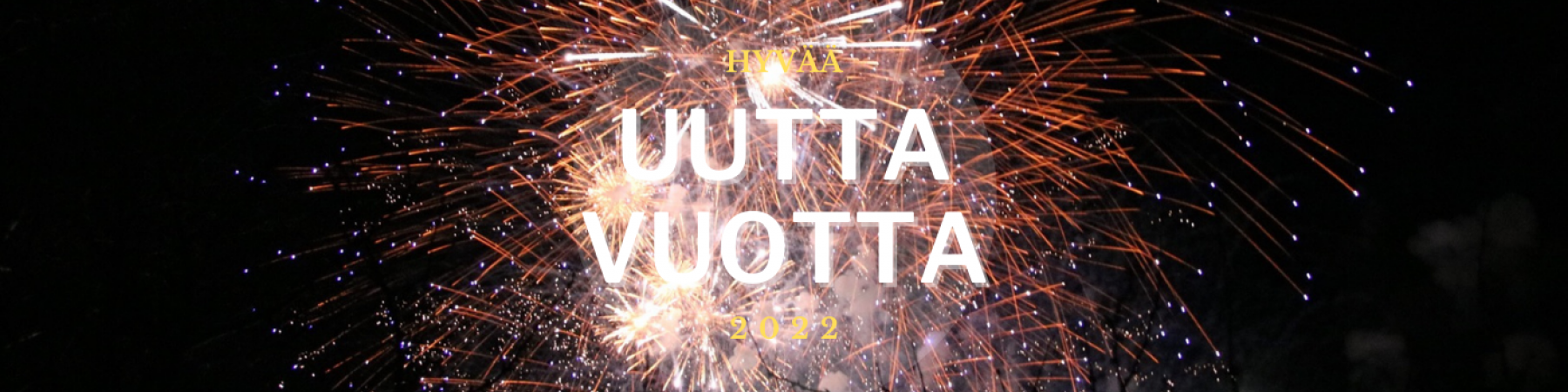 Toivotamme kaikille hyvää uutta vuotta 2022!