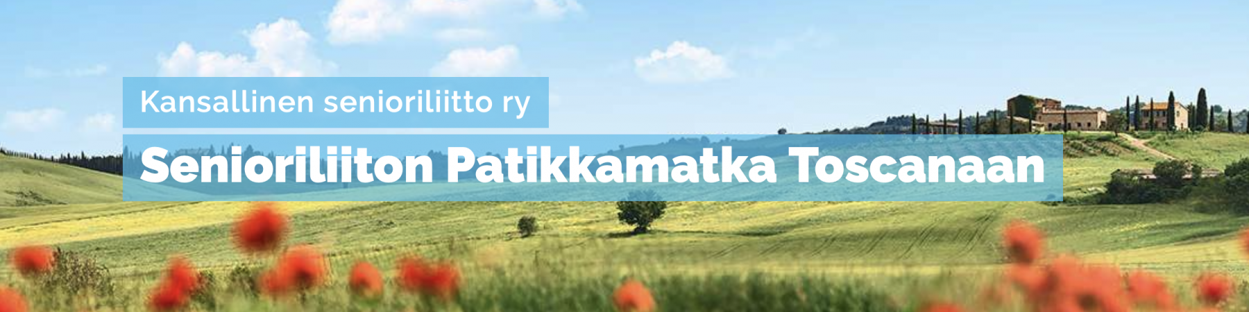 YHDESSÄOLOA, HISTORIAA, RUOKAA, VIINIÄ JA SENIORIPATIKOINTIA ITALIASSA