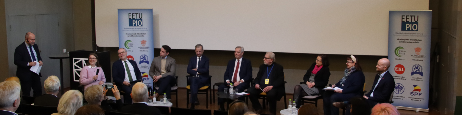 EETU ry järjesti eduskuntavaalipaneelin Kansallismuseon auditoriossa